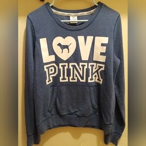 Pink Owl Blue Love Pink Sweatshirt